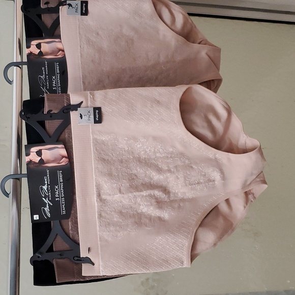 NWT Marylyn Monroe 3Pk Seamless Shaping Briefs; S, M, L, XL.  Br/Tan/Bl $35Each. - Picture 3 of 17